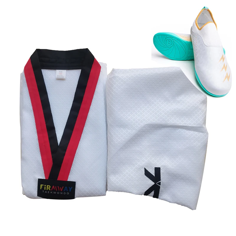 Hot WTF Big Mesh Dobok Uniforms & Taekwondo Shoes for competition and training