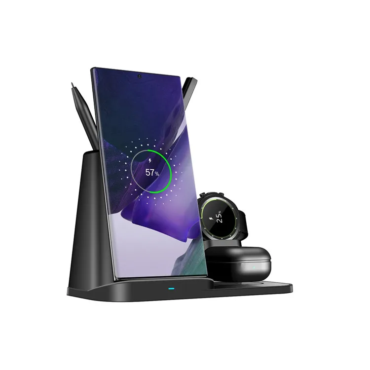 High Quality 3 In 1 Wireless Charger For Mobile Phone Earphone Smart Watch 10w 7.5w Output Compatible With Iphone 12 For Iwatch