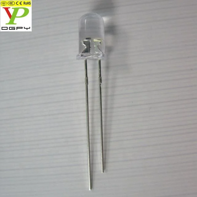 High Brightness Good Quality 5mm Round Yellow Candle Flickering LED Diode ( CE & RoHS Compliant )