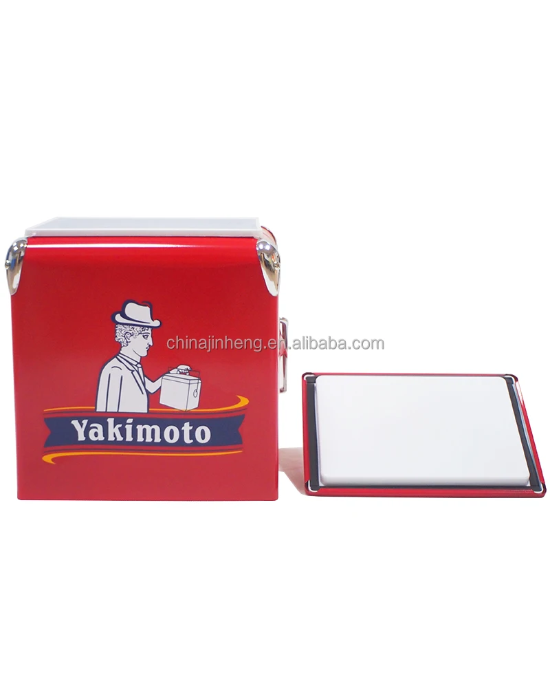 Top seller promotional metal square 13 L iron water cooler ice boxes for outdoor camping