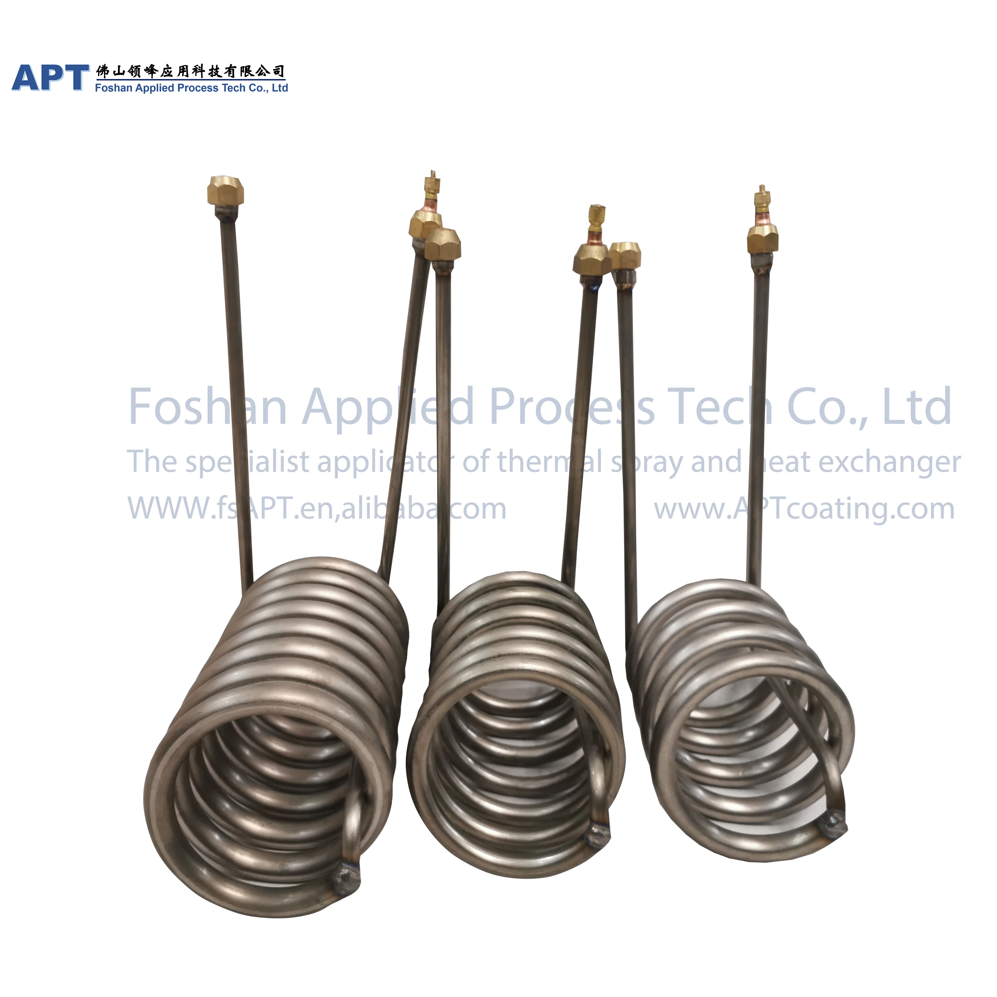 Customized aquarium fish tank water coil 2HP titanium coil evaporator ta1 Titanium heat exchanger coil