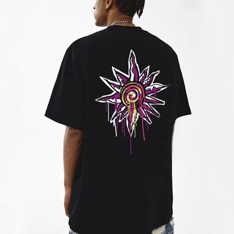 240Gsm Mens Oversized Screen Printing Luxury Size Xxxxxxl Supima Cotton Boxy Black T Shirt In Bulk
