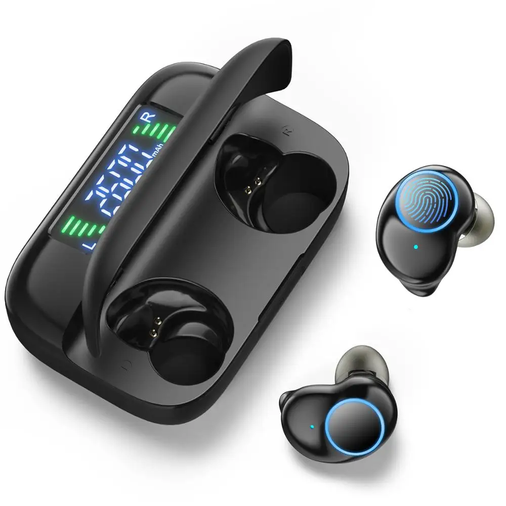 Blue tooth Wireless T3X TWS In-Ear Dual Driver Earbuds Waterproof by ODDLOOPS