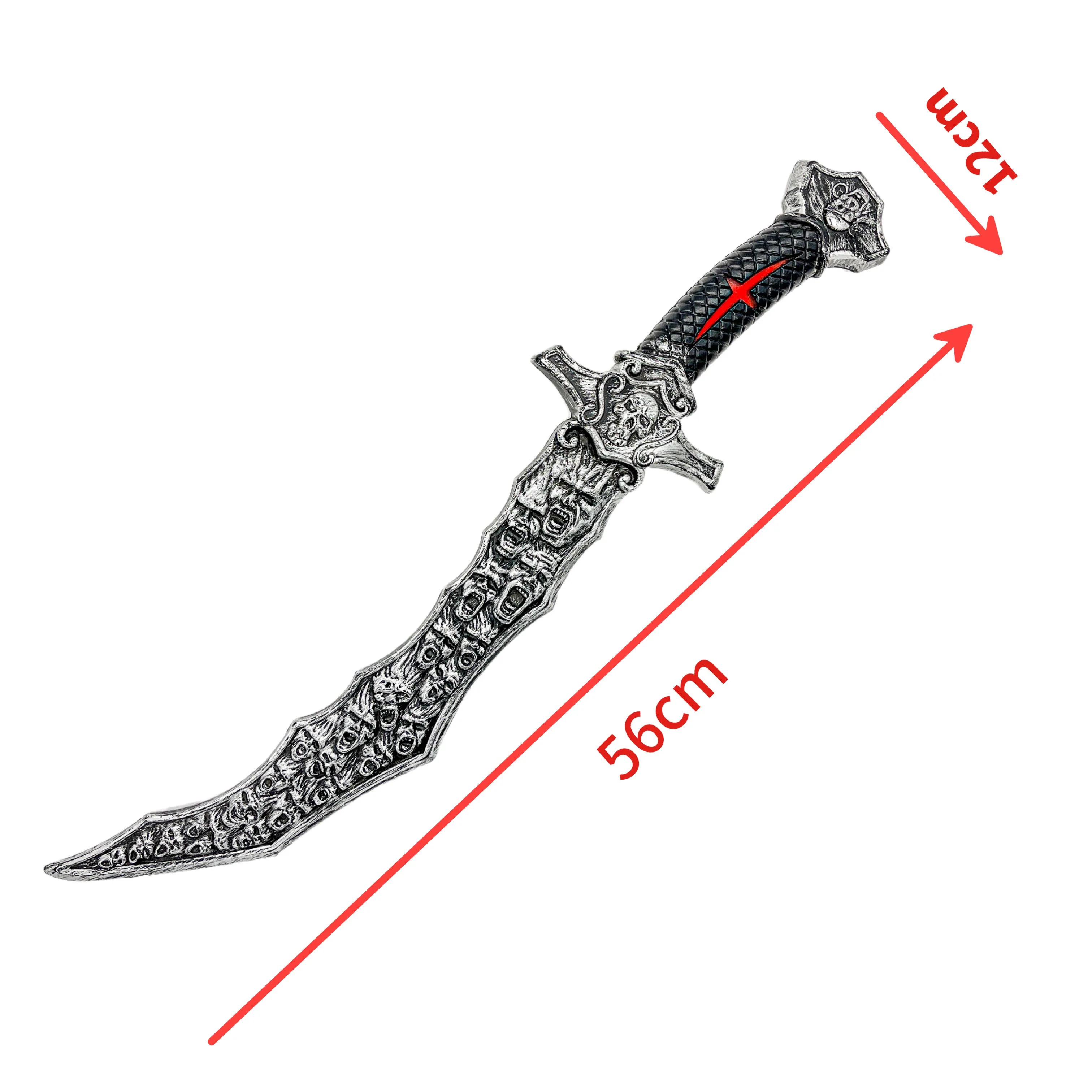 Party Supplies Realistic Bleeding Knife Tricky Scary Prop Costumes Halloween Plastic Weapons