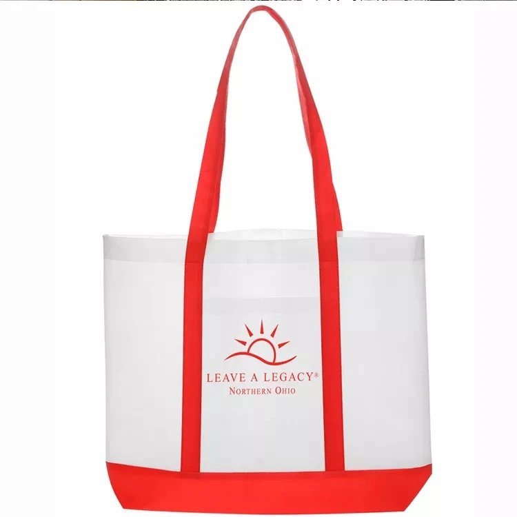 Custom logo printed eco friendly direct manufacturer supplie gift packaging non woven tote shopping bag