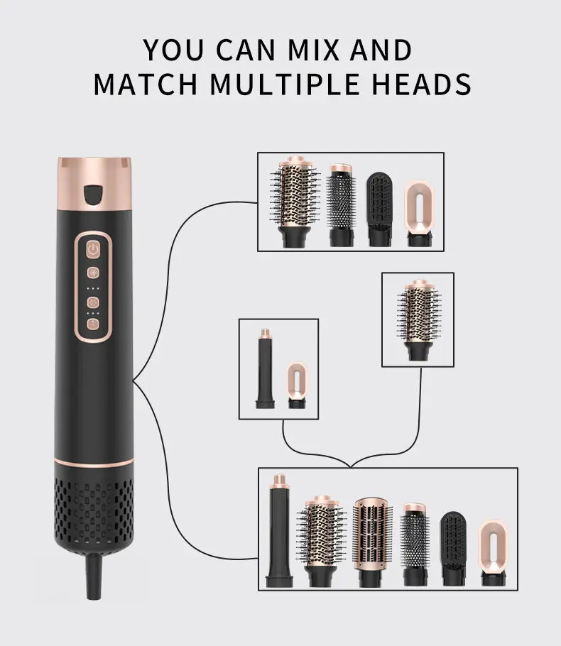Круглый Фен-щетка для волос planchas de cabello profesional personalizada