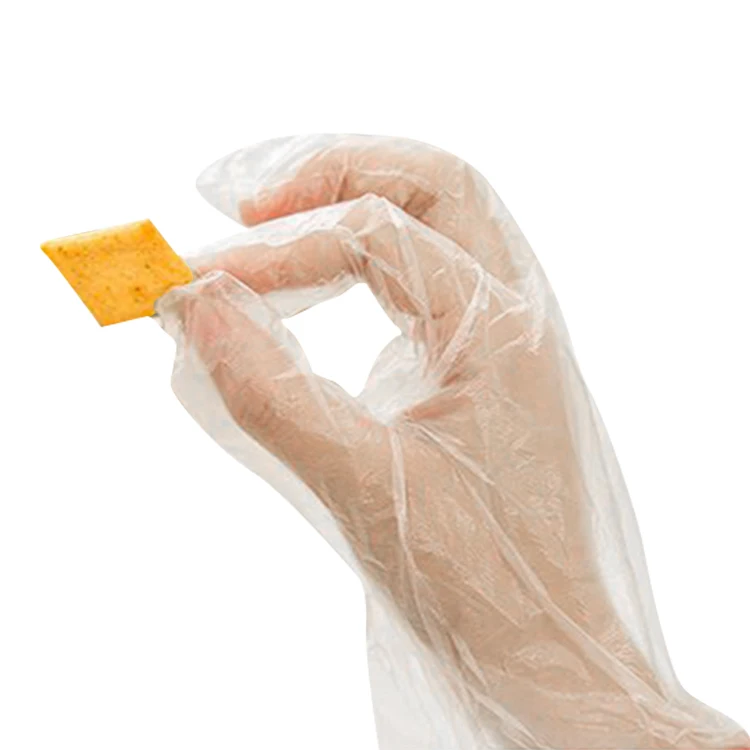 China Top Sale Eat Food Grade Contact Disposal Gloves Powder Waterproof Plastic Gloves