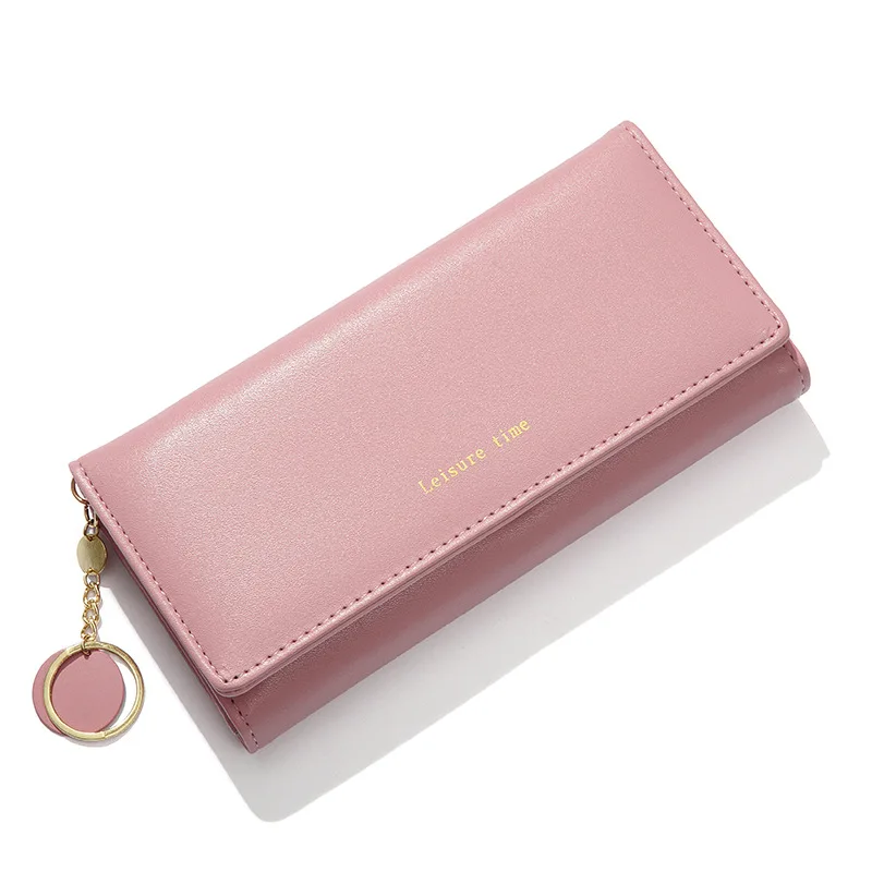 Hot New clutch wallet Korean version long three-fold handbag wholesale ladies card wallets leather