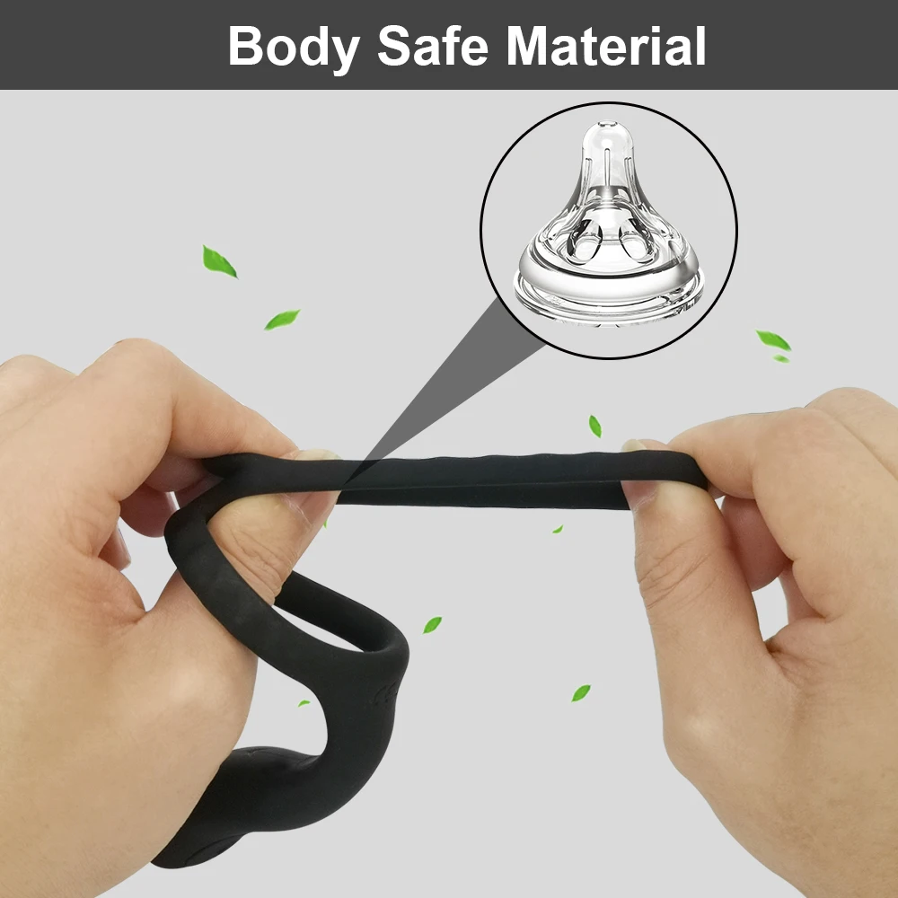 Silicone Cock/ Penis Rings for Erection Enhancing, Long Lasting Stronger Stretchy Adult Sex Toys for Men or Couples