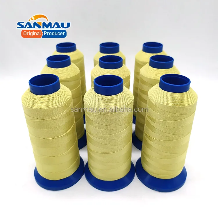 Арамидная швейная нить 130D 200D 400D 1000D 1500D Fire products, Противоударная швейная нить для пожарного костюма