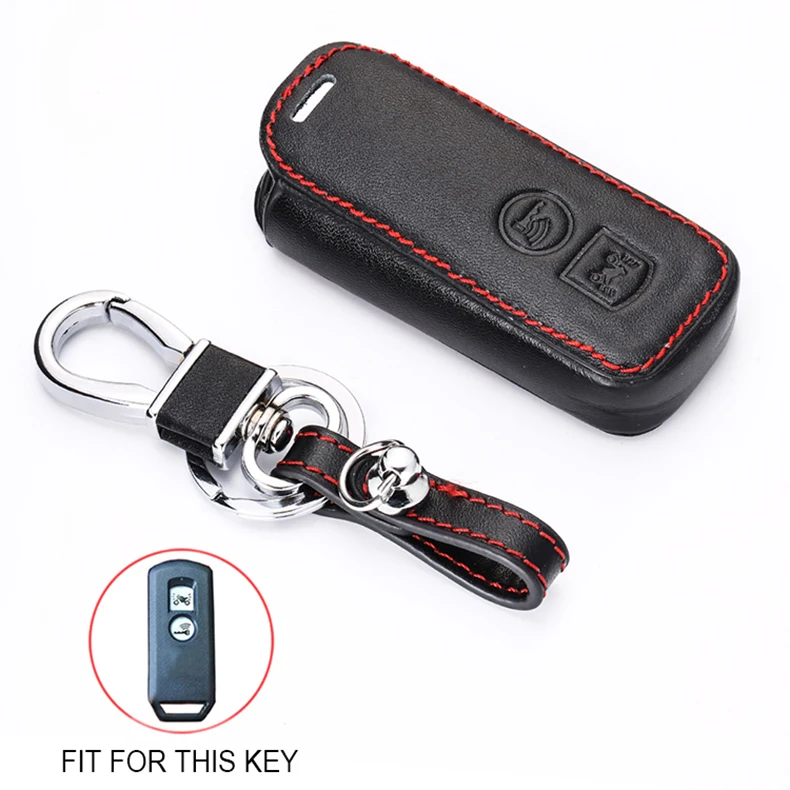 Leather Motorcycle Key Case Remote Fobs Protector Cover Car Accessory For Honda Motorbike PCX X ADV SH 300 150 125 Forza PCX150