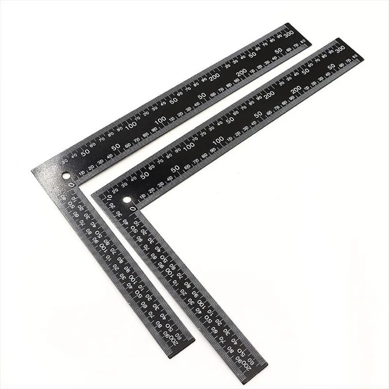 Manufacturer Wholesale 200*300mm 400*600mm Woodworking Construction Manual Measurement Steel L-shaped Ruler