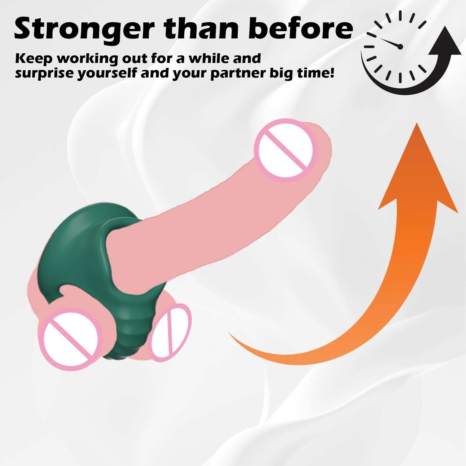 Silicone Penis Ring Male Chastity RingTesticle Bondage Cock Scrotal Ring Longer Lasting Stronger Adult Sex Toy for Men Couple