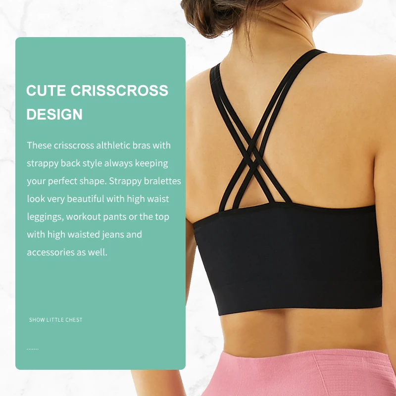 WZX Customized Womens Every Day High Neck Lace Halter Cutout Back Strap Seamless Bralette Size One-piece Wire Free Bralette Bra