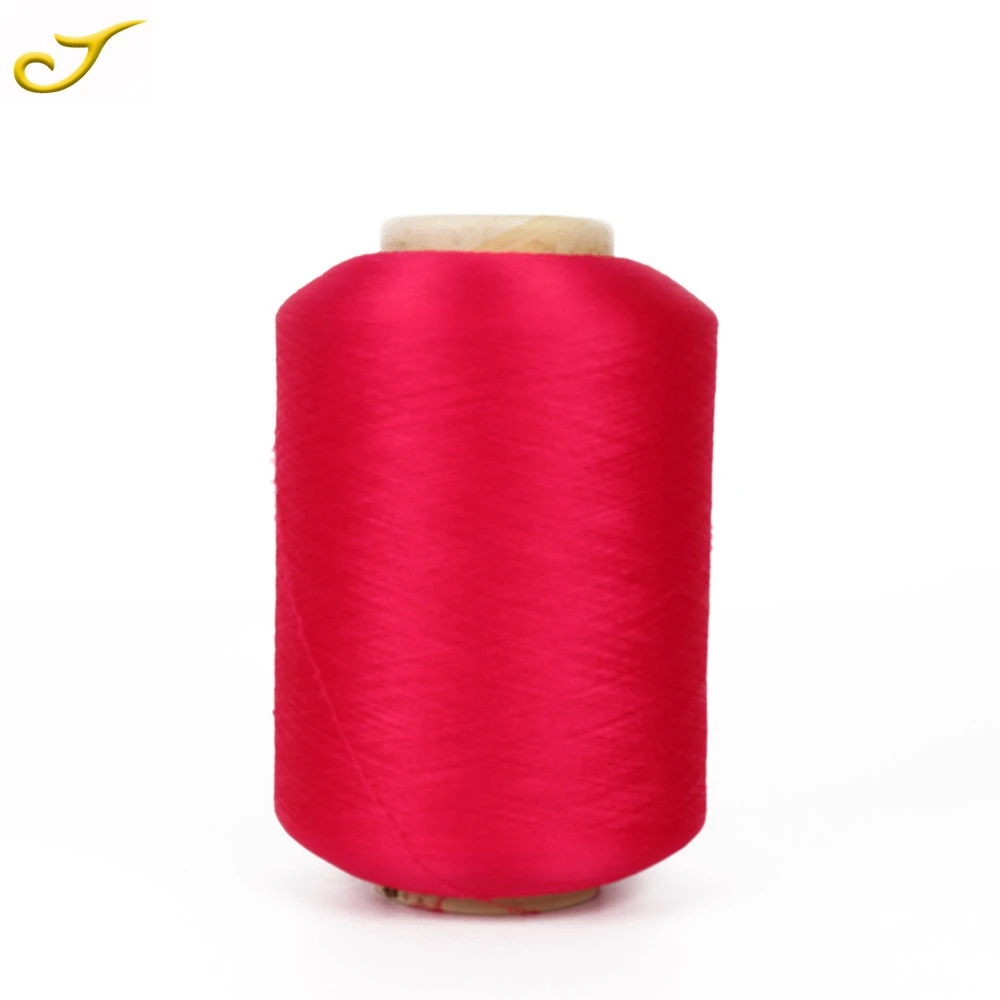 High Elastic Colorful GRS Certified 40/70 Spandex-Polyester Yarn Dyed Raw Pattern Bare Type for Weaving and Knitting