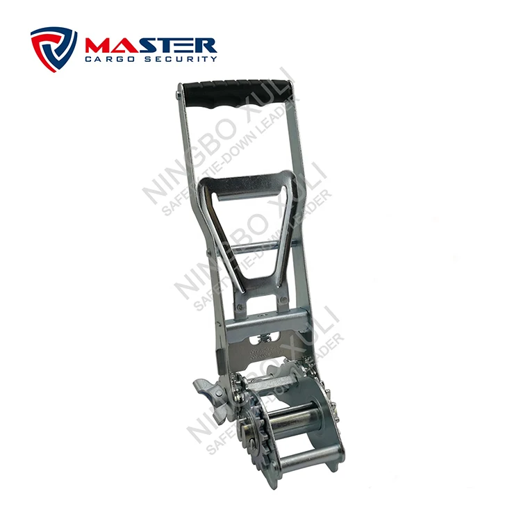 
50mmx5000kgs Patent Super Power Ergo Ratchet Buckle Extra Long Handle for Cargo Lashing RTD5031K 