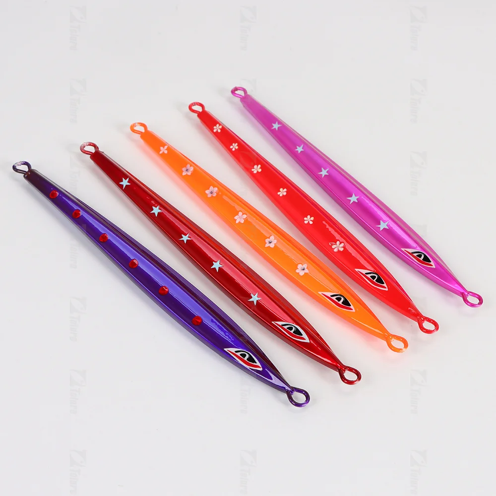 Tolure Long Jig Lure130g 150g 180g 200g  Saltwater Fast Sinking Speed Jigs Deep Sea Heavy Duty Metal Fishing Jig
