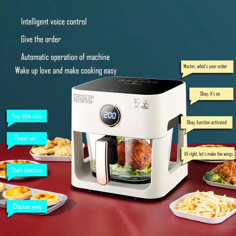 Visual air fryer home multi-function intelligent chip machine automatic electric fryer