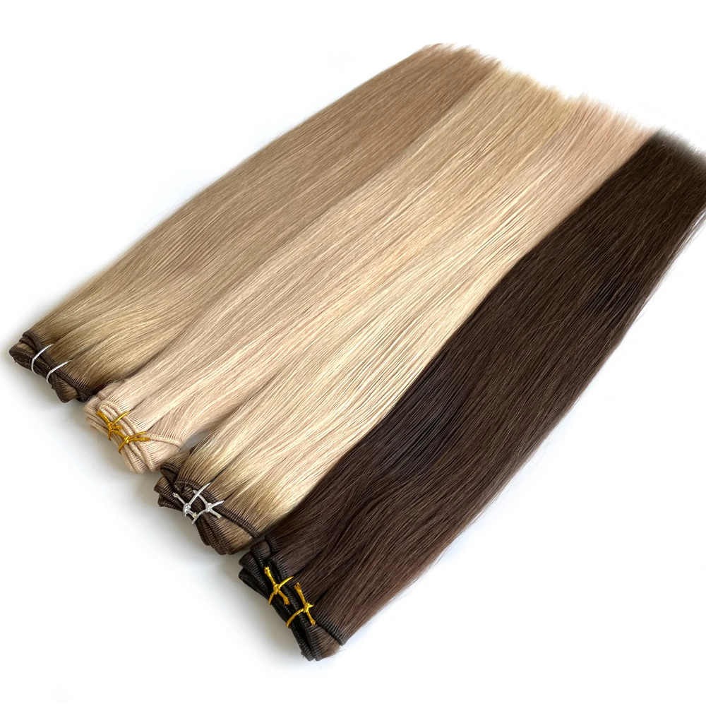 
Luxury top quality 18 inch balayage Italian raw virgin cuticle aligned human hair no tangle no shed weave bundles products 