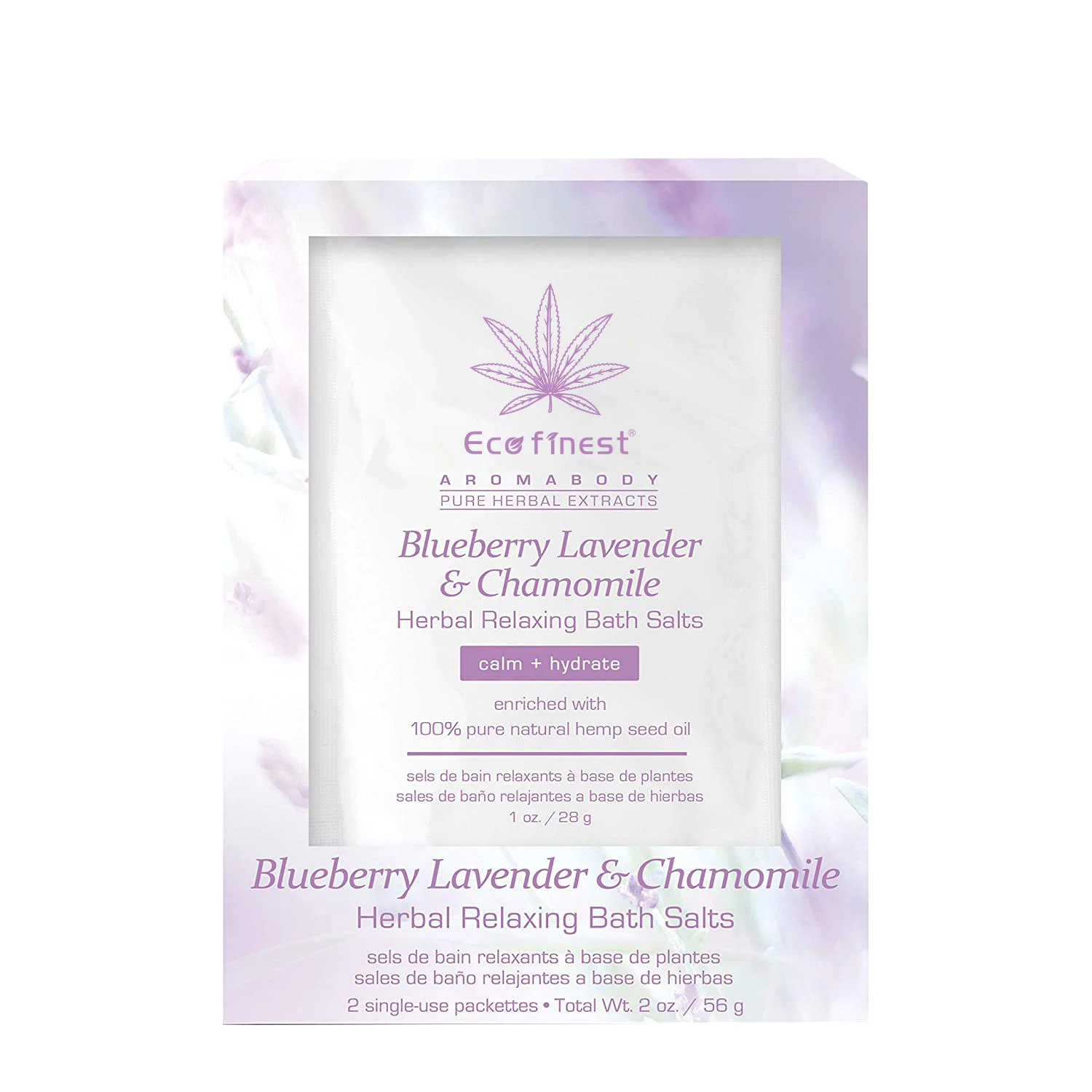 Обогащен 100% натуральным масло семян конопли, черника, лаванда, ромашки, травяное средство для мытья тела, соли для ванны