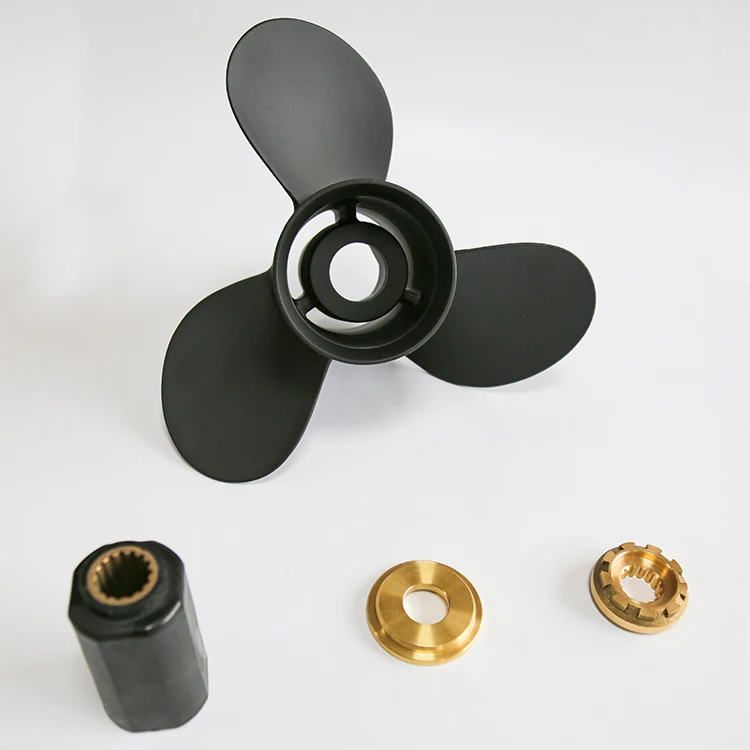 Aluminum Marine Boat Propeller for Yamaha Outboard Engine 50-130HP with Hub Kits 3 Blades 15 Tooth Spline
