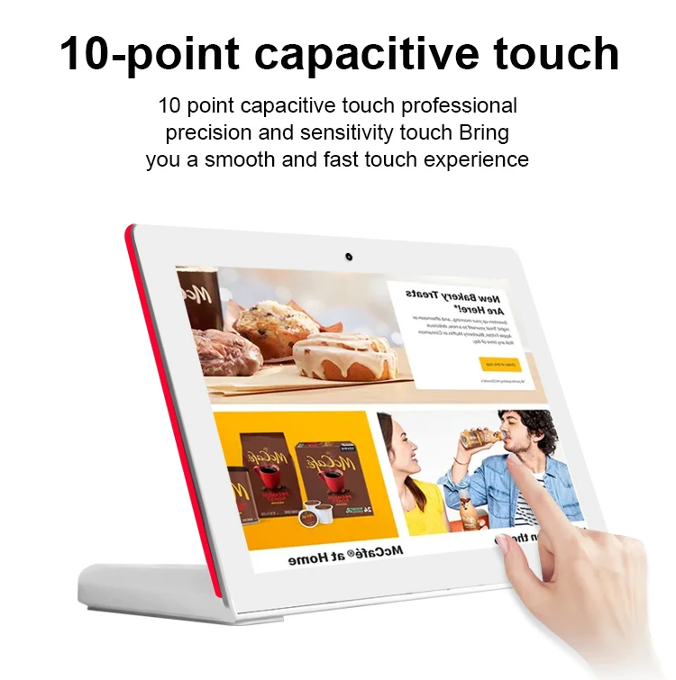 OEM L shape 10.1 inch LED light capacitive touch screen customer feedback Ordering RJ45 POS Tablet pc