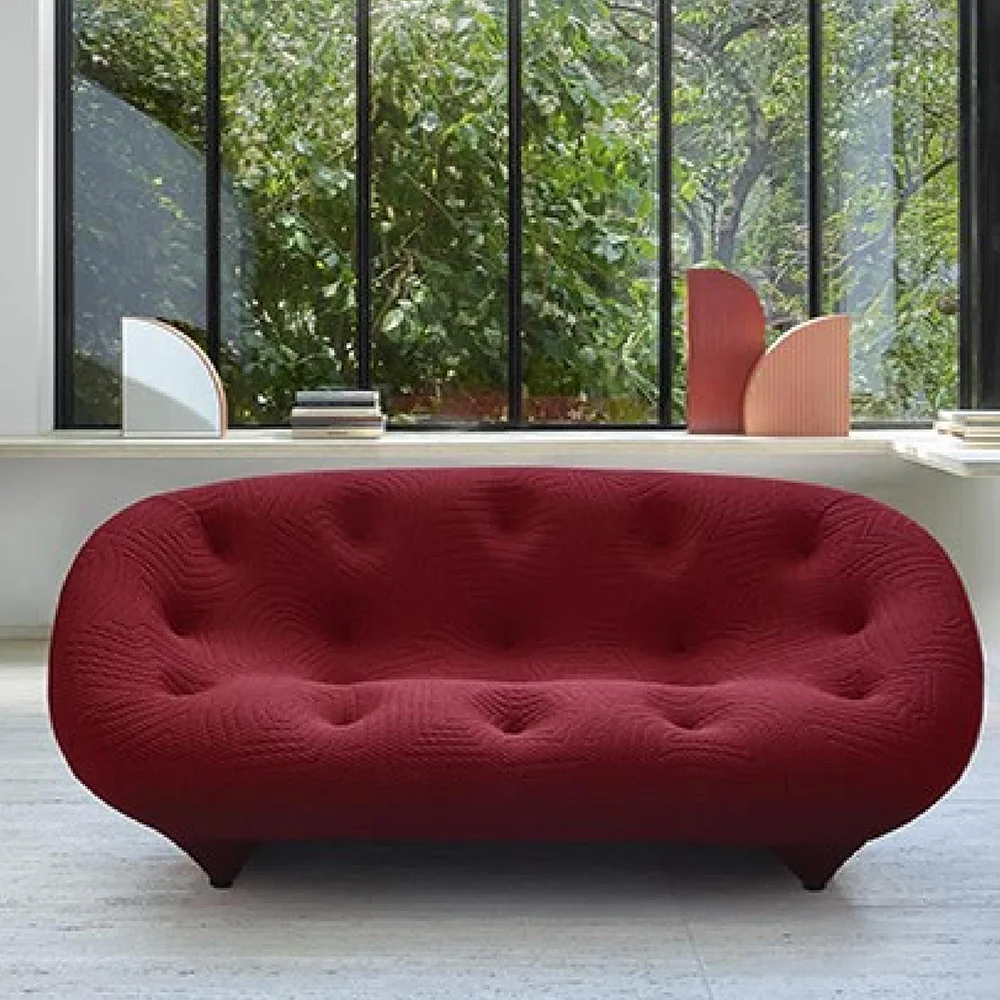 2023 special design high quality steel frame knitted fabrics sofa for apartment and villa