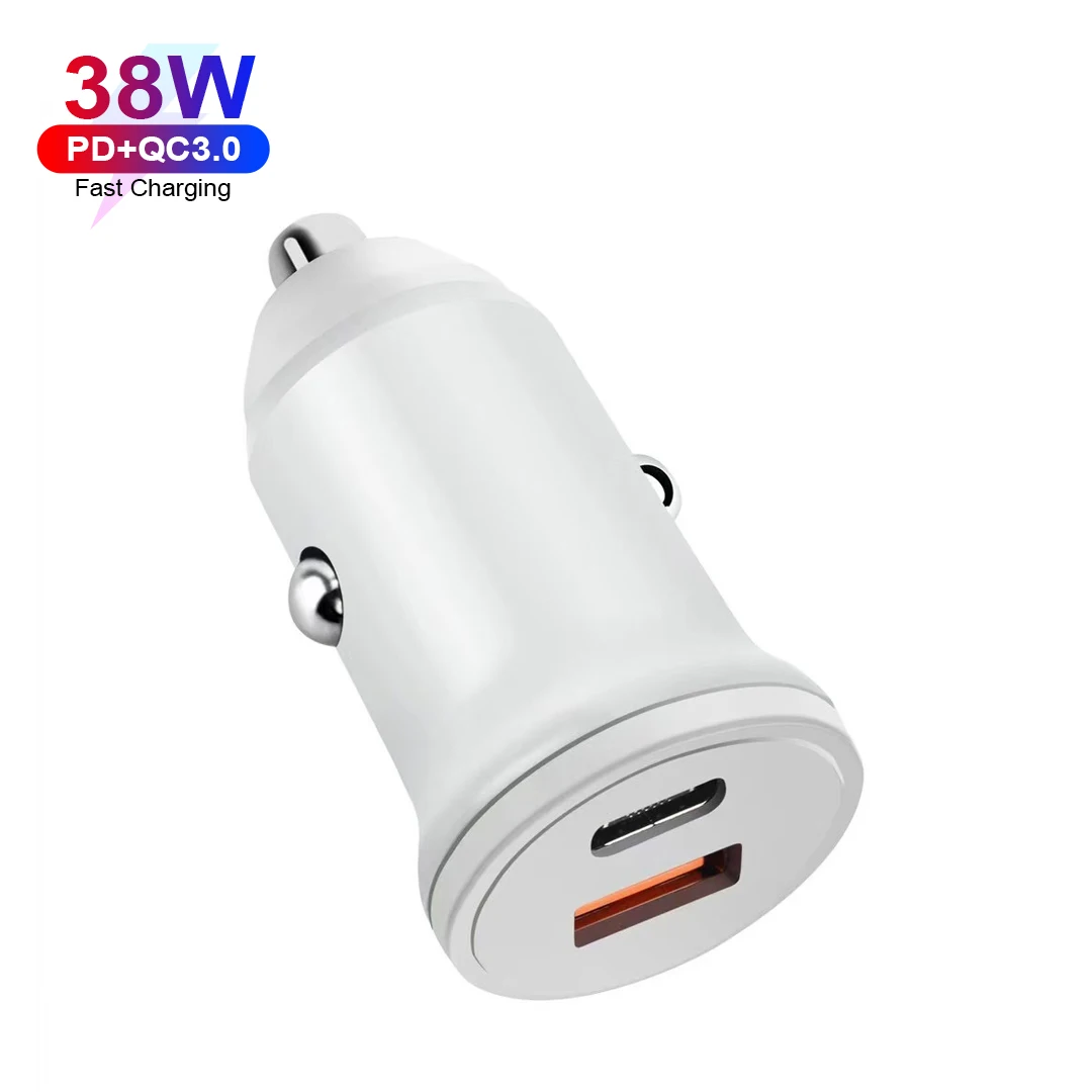 
Car Charger QC 3.0 Fast Charging 3 in 1 USB 18W PD 20W Car Phone Charger Kit Type C Cables Car Adapter for Mobile Laptop 