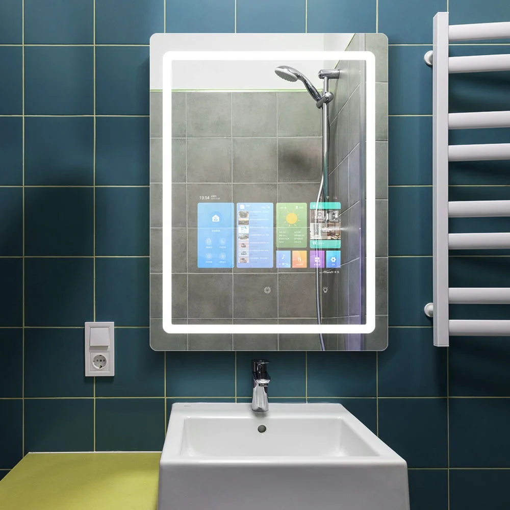 Bathroom use Android Magic Mirror smart mirror tv with display touch screen