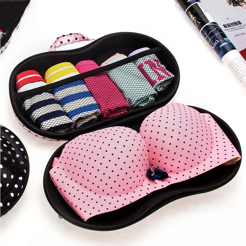 Travelsky Wholesale Bra Bag EVA Women Travel Organizer Underwear Storage Bag