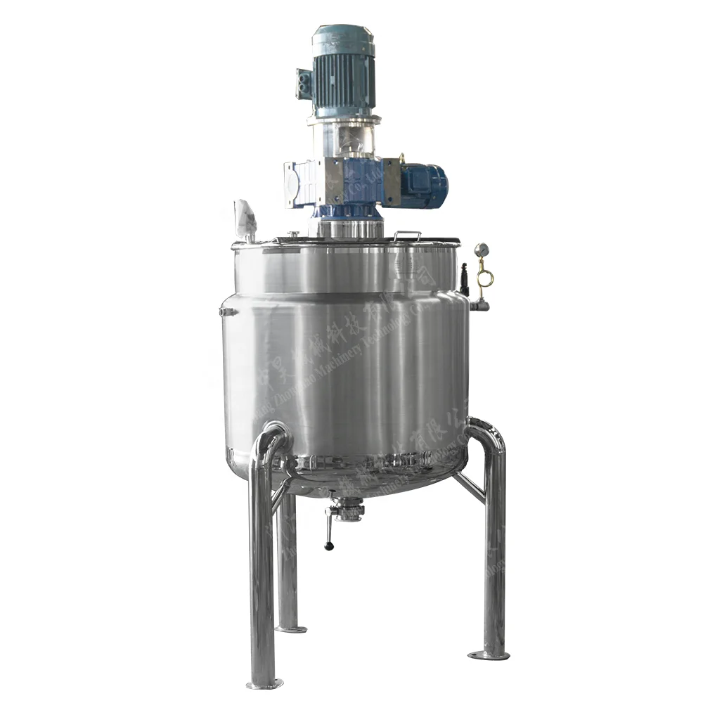 Industrial Chemical Stainless Steel Vacuum Emulsifying Mixer Beverage Milk Mixing Tank with Electric Heating