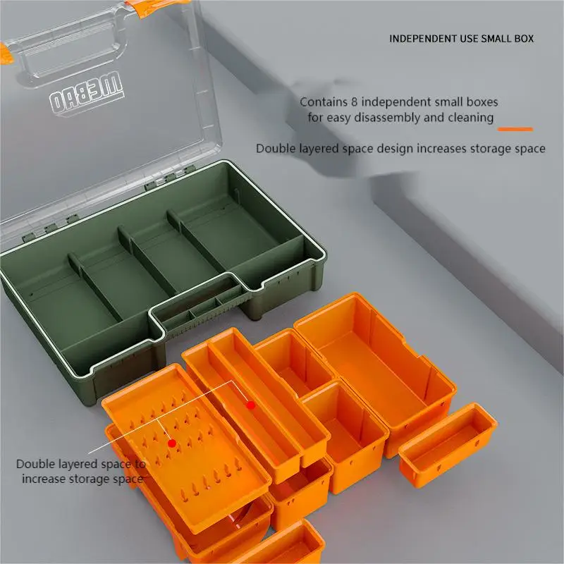 Mebao Thickening Accessories Box Fishing Supplies Storage Box Portable Multifunctional Fishing Lure Box