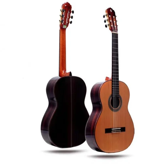 Professional handmade 4/4 size solid cedar classical guitar K-400 String instrument guitar