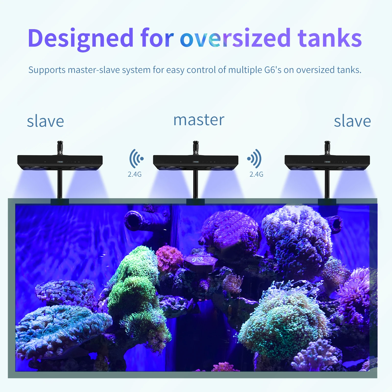 CTLite 140W Dimmer Timer SPS LPS 6 Channels Epistar Diodes Smart LED Aquarium Lighting  For Corals Reef Tank Aquarium Light