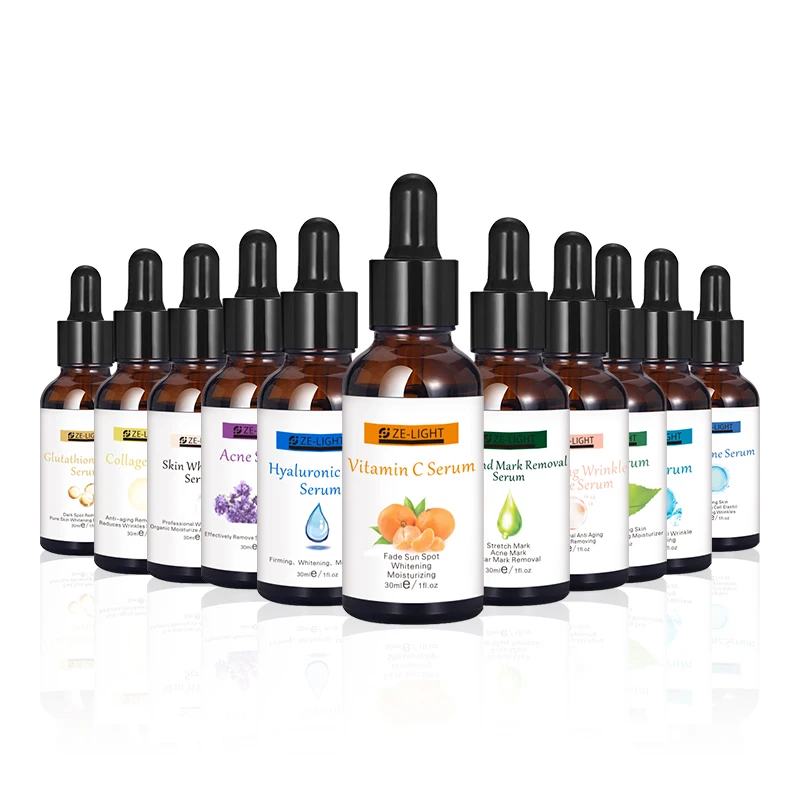 Ze Light 30ml Korean Cosmetics OEM Beauty Microneedling Bulk Serum Korea Private Label Serum Organic Facial Skin Care Face Serum