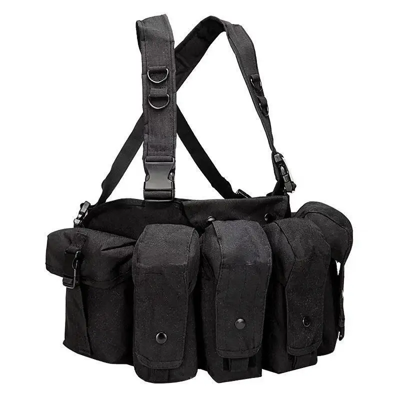 Wholesale Large Loading Pice Mitary Combat Training Magazine Pouch Chest Rig Tactical Vest