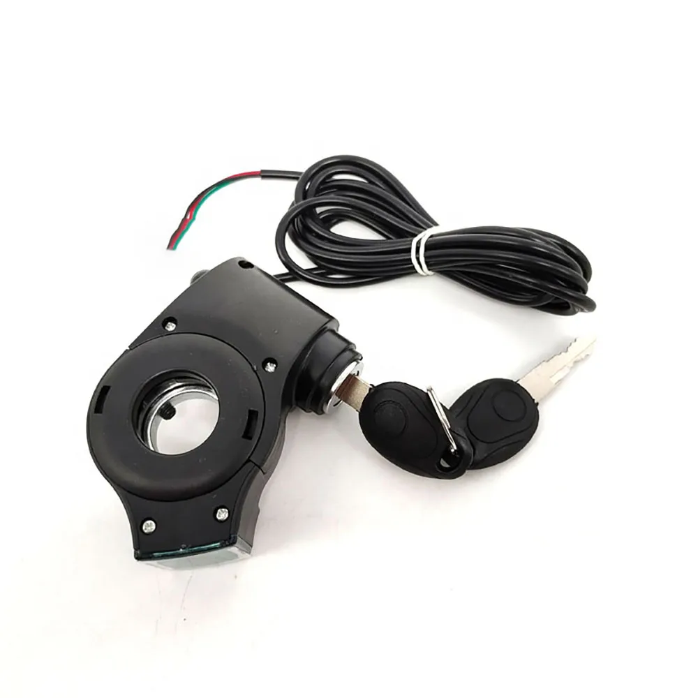 Electric Scooter Black Ignition Key use for Spare Parts  Power Switch Repair Replacement Accessories