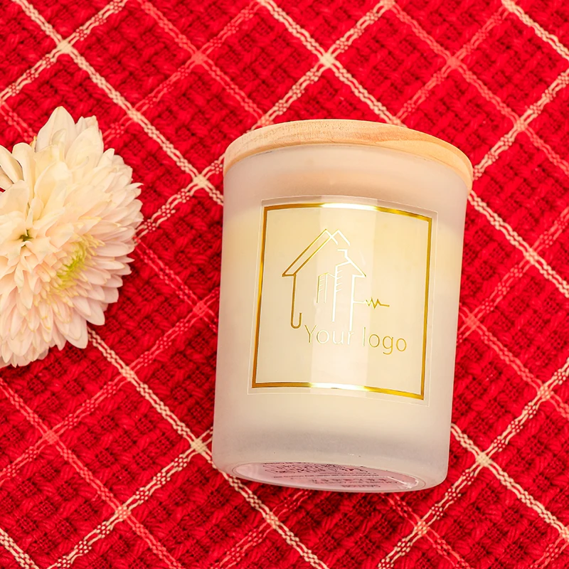 High Quality Luxury Candle Packaging Labels Gold Foil Logo Candle Sticker Labels Printing Custom for Candles