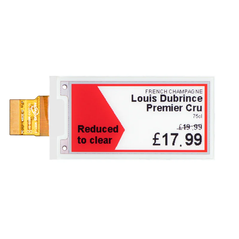 EPD 3 color e-ink display 2.13inch e-ink paper E-ink screen for ESL tag SPI