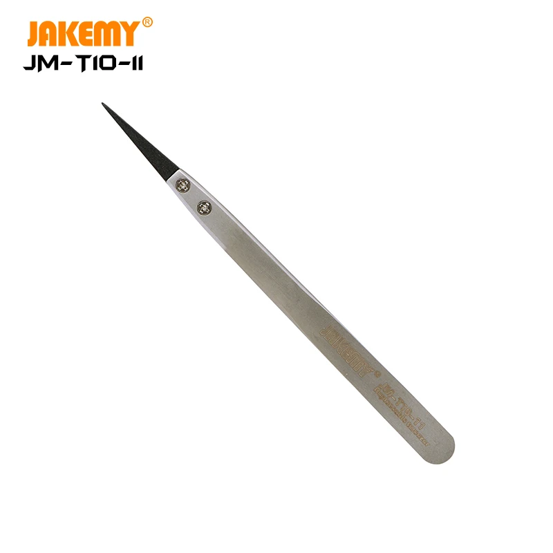 JAKEMY JM-T10-11 High Quality Phone accessories Tweezesr Replaceable Anti-static Stainless Steel Tweezers for Disassembling