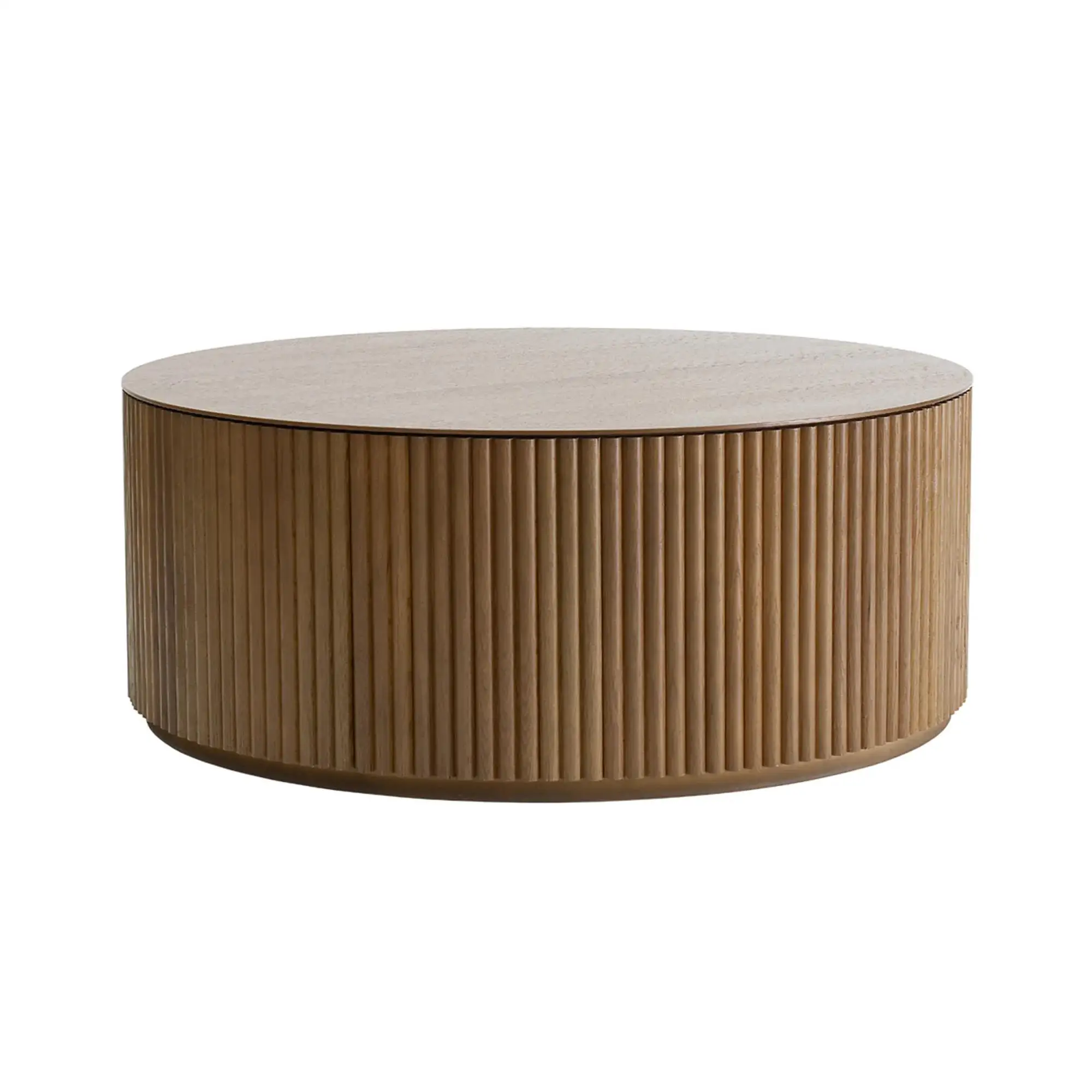 Texture 3D Half Round Solid Wood MDF Grooved Fluted Flexible Decorative Wall Panel Customized Cladding Kraft Paper Back