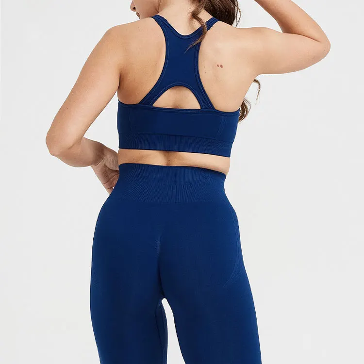 Women Leggings Sports Fitness Top Push Up Tracksuits Green Sports Bra Gym Pants Outfits