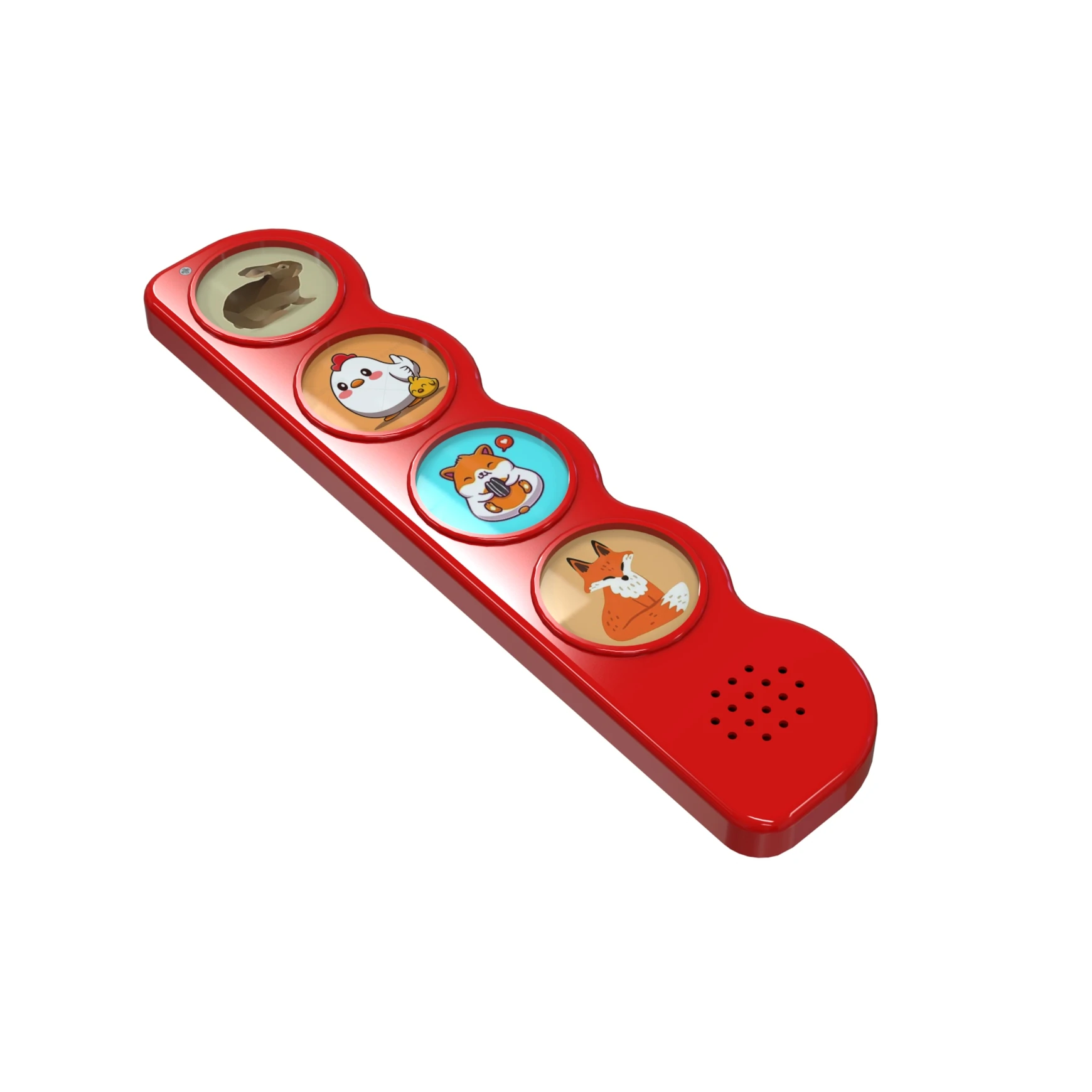 Sound Box Round Shape Customized Pre-recorded Animal Sound Modules For Children Books ToysPo