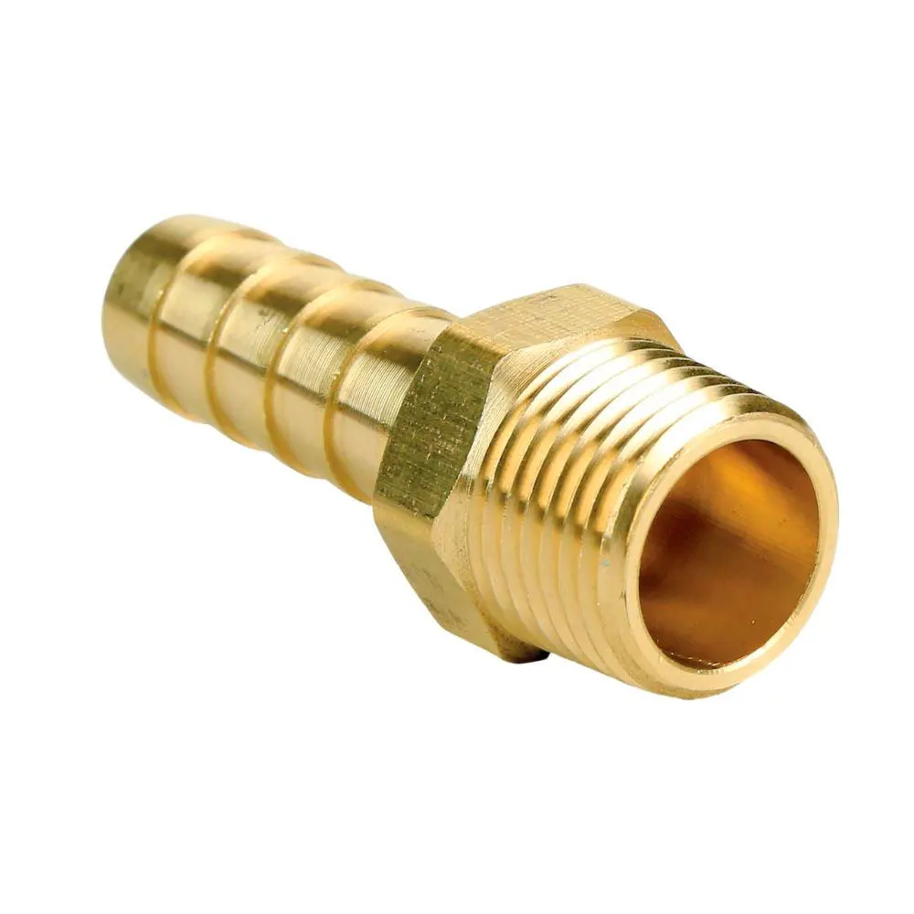 China Factory Pipe Fitting Water Meter Connector Rigid BSPT Hose Barb Adapter