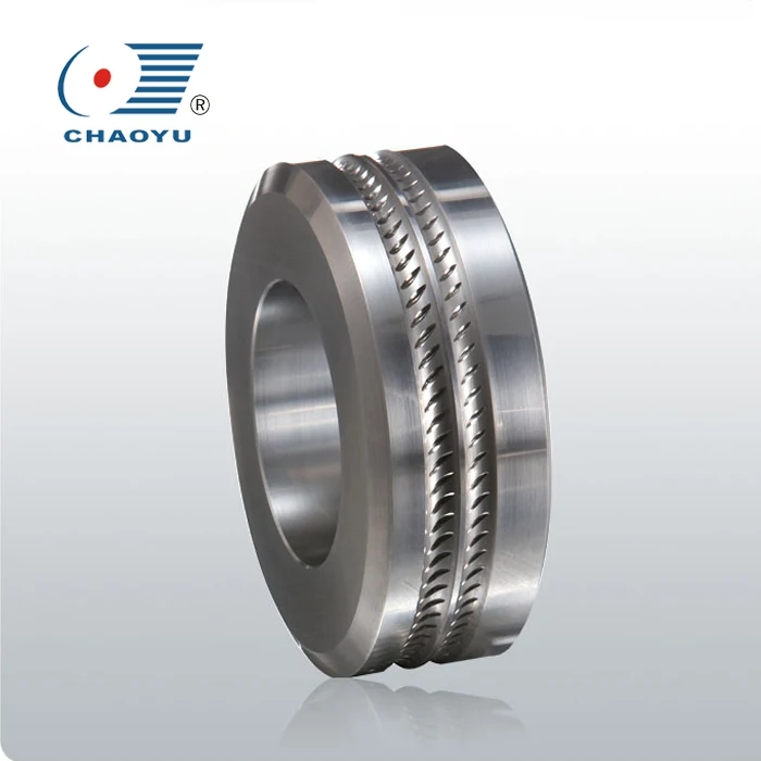 Original Material Polished YG20 Tungsten Carbide Tripe Indent Rollers For Ribbed Wires