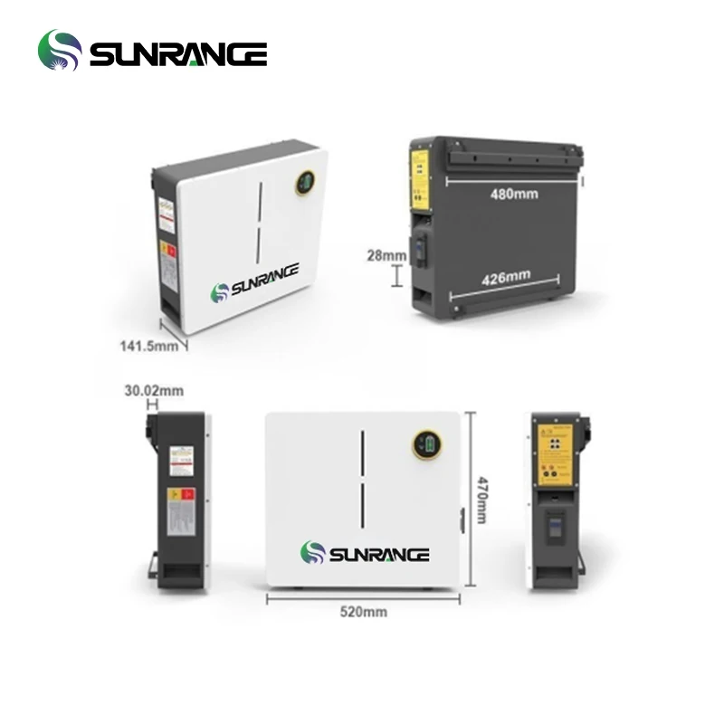 Настенный 5Kwh Бытовая литий-ионная аккумуляторная батарея 48V 51 2 V 100Ah для бытовой техники LFP анодный материал
