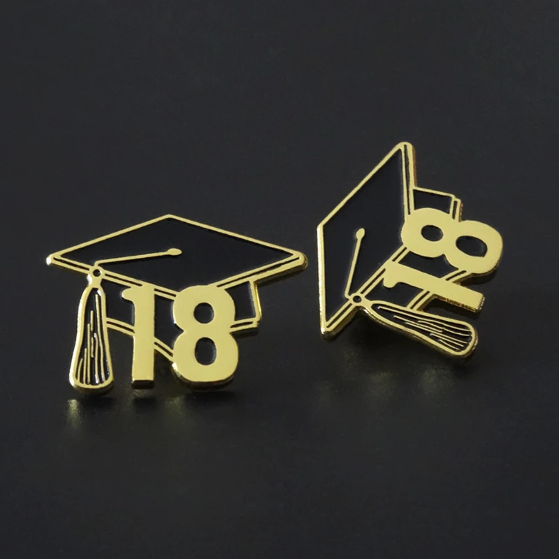 Custom Making University School Uniform Hat Souvenir Lapel Pins school metal badges with your logo graduation badges