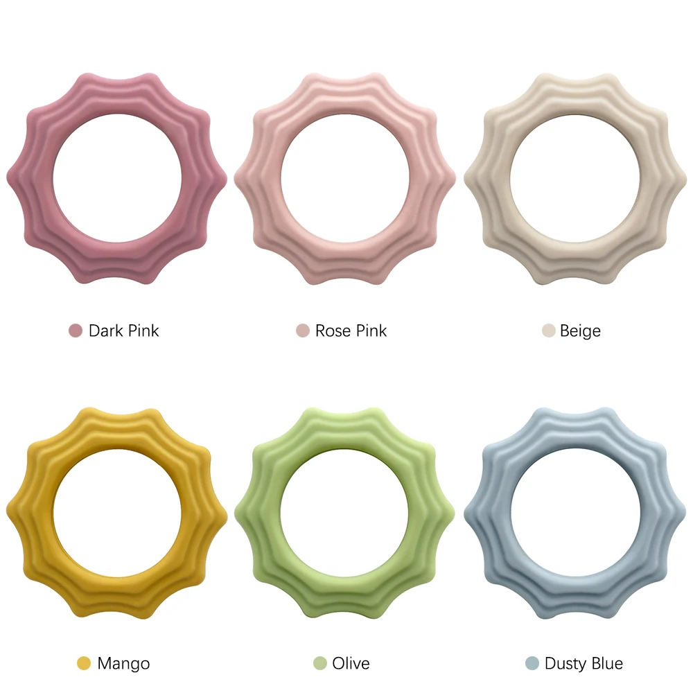 Melikey Wholesale Baby Silicone Fox Deer Sunshine Giraffe Cross Banana Rabbit Sun Bunny Rainbow Teether