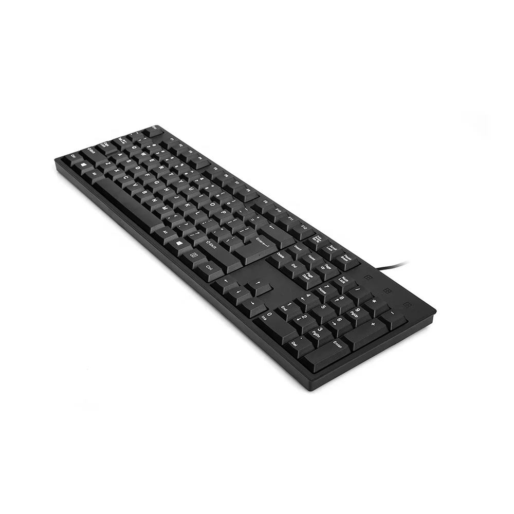 JQ101 Wired Office Keyboard Without Lights Full Size Slim Wired Keyboard For Home Office OEM Custom Wholesale