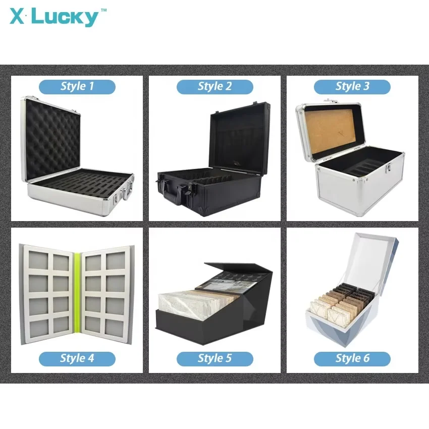 New Arrival Stone Display 8 Capacity Plastic Ceramic Tile Sample Specimen Book Catalog Quartz Folder Marble Tile Sample Book